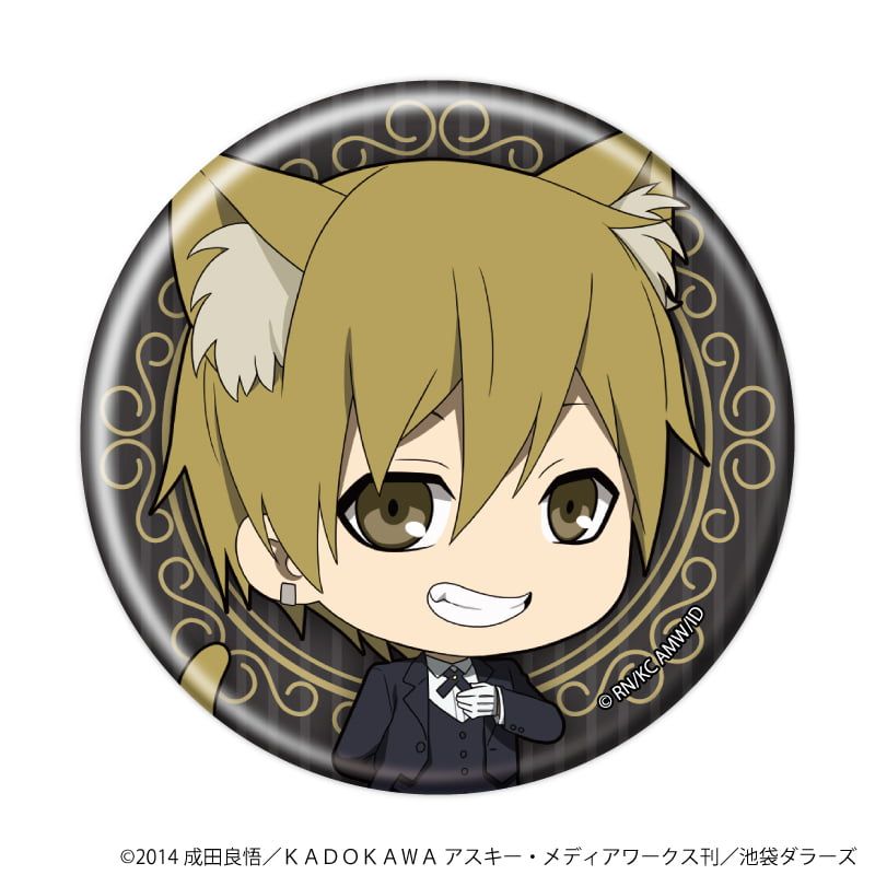 デュラララ!!✕2　デカンバッチ 缶バッジ「デュラララ!!×2」18/猫耳バトラーver. ブラインド(6種