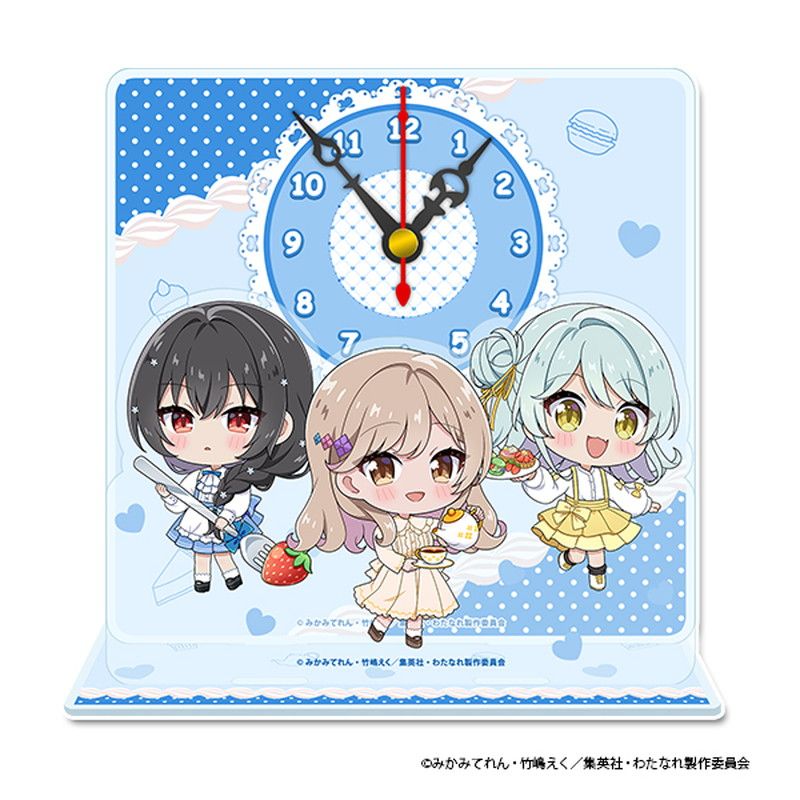 TVアニメ「わたしが恋人になれるわけないじゃん、ムリムリ!（※ムリじゃなかった!?）」 ぷちちょこミニアクリル置時計【紫陽花＆紗月＆香穂】 アフタヌーンティー