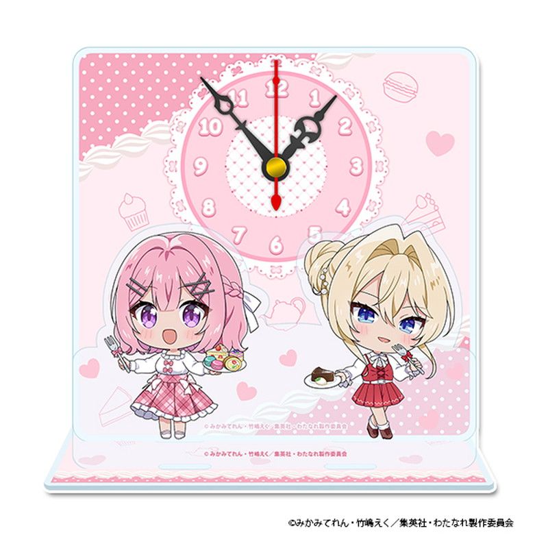 TVアニメ「わたしが恋人になれるわけないじゃん、ムリムリ!（※ムリじゃなかった!?）」 ぷちちょこミニアクリル置時計【れな子＆真唯】 アフタヌーンティー