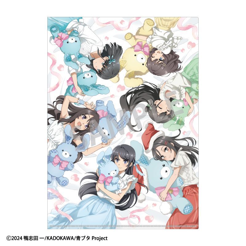 青春ブタ野郎はサンタクロースの夢を見ない A4シングルクリアファイル 集合 うさぬいだっこ