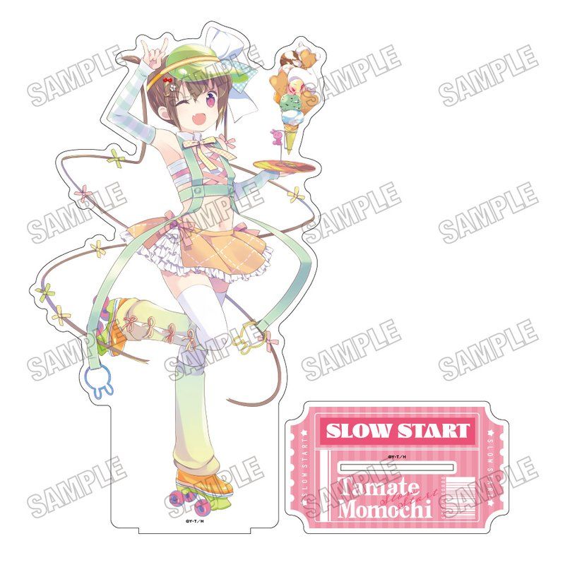 スロウスタート 描き下ろしBIGアクリルスタンドLL シーサイドパーラーVer. 2 百地たまて