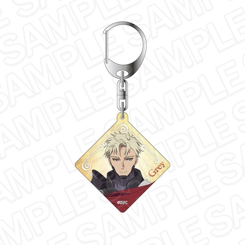 最強の王様、二度目の人生は何をする? アクリルキーホルダー グレイ