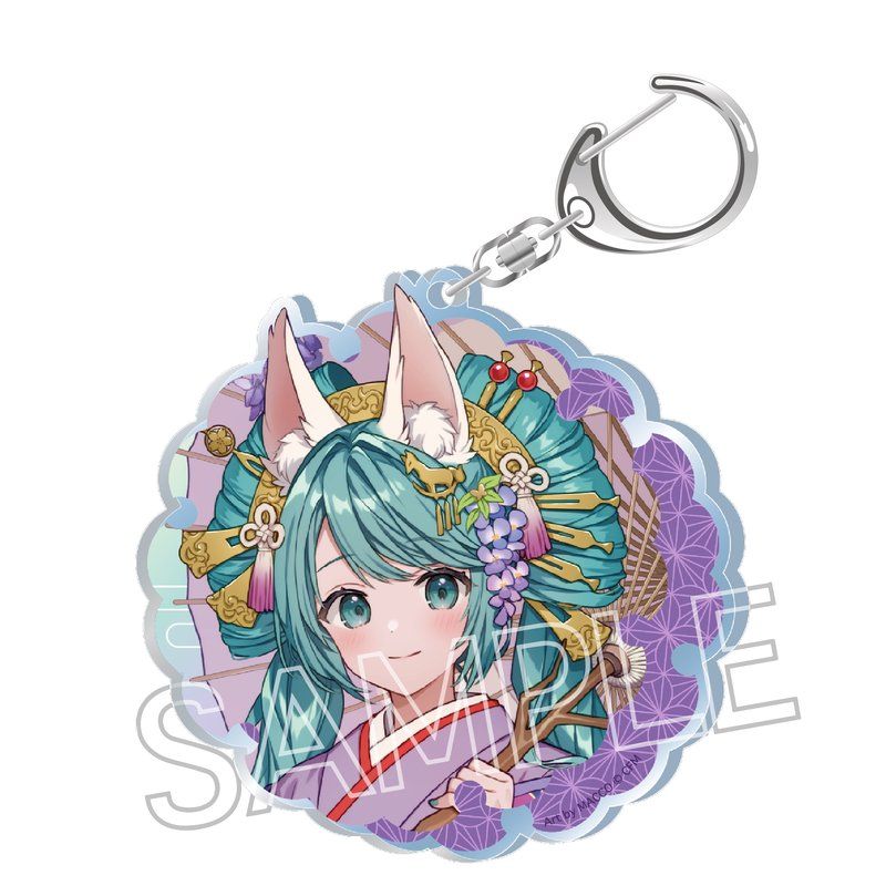 初音ミク 百鬼夜行 -麗宴- アクリルキーホルダー 白狐 A(しろぎつね)
