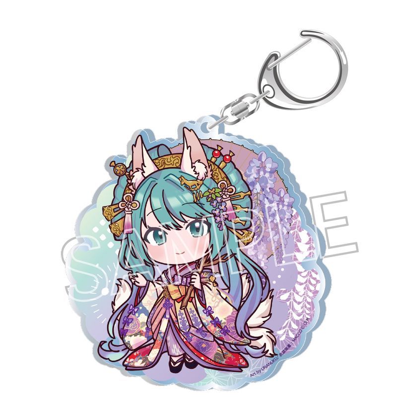初音ミク 百鬼夜行 -麗宴- アクリルキーホルダー 白狐 B(しろぎつね)