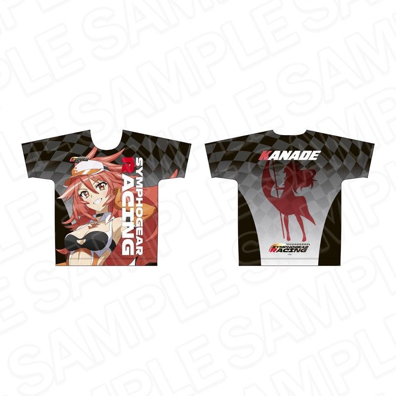 戦姫絶唱シンフォギアXV フルグラフィックTシャツ 天羽奏 SYMPHOGEAR RACING Ver.