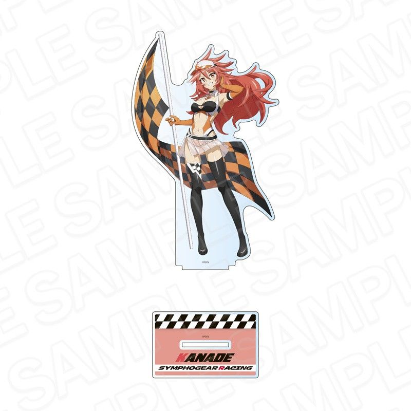 戦姫絶唱シンフォギアXV ホログラムデカアクリルスタンド 天羽奏 SYMPHOGEAR RACING Ver.