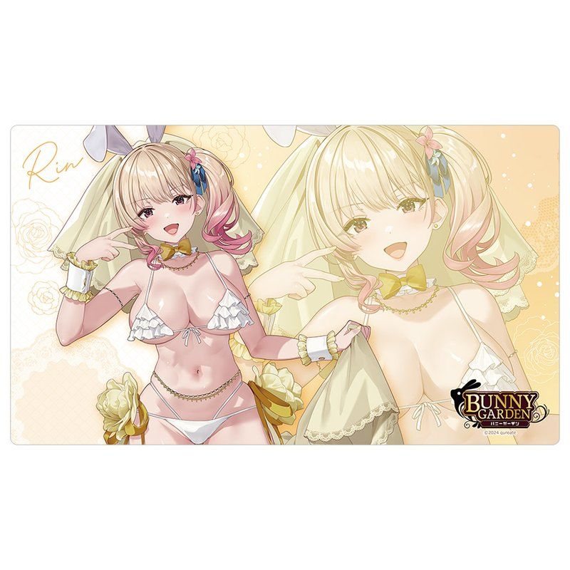 バニーガーデン 描き下ろしラバーマット 凜/バニーウエディング水着