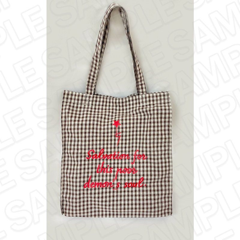 D.Gray-man チェック柄トートバッグ