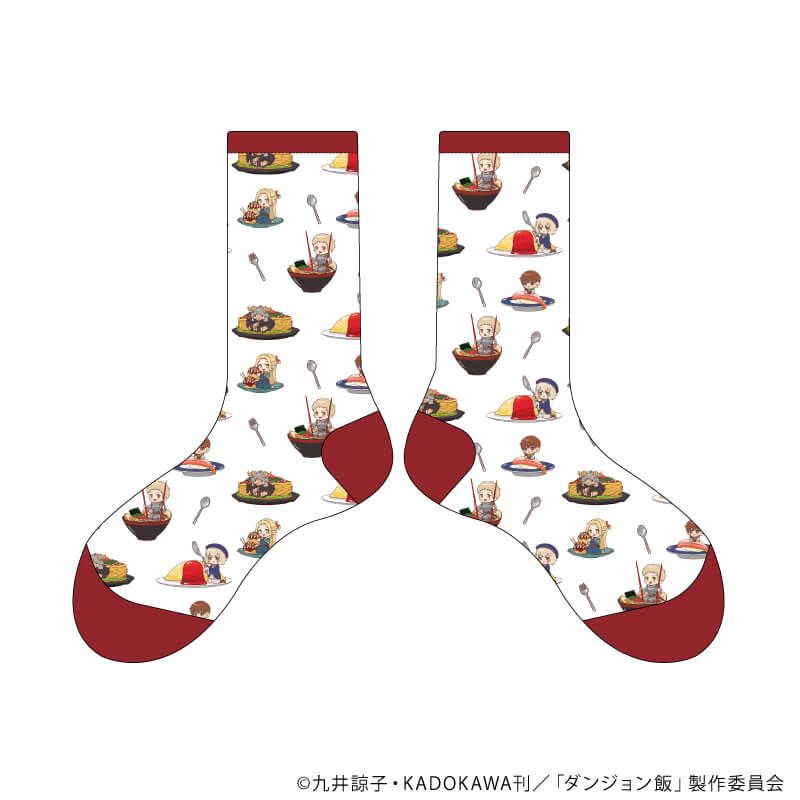 靴下「ダンジョン飯」01/総柄デザイン(POP Artイラスト)
