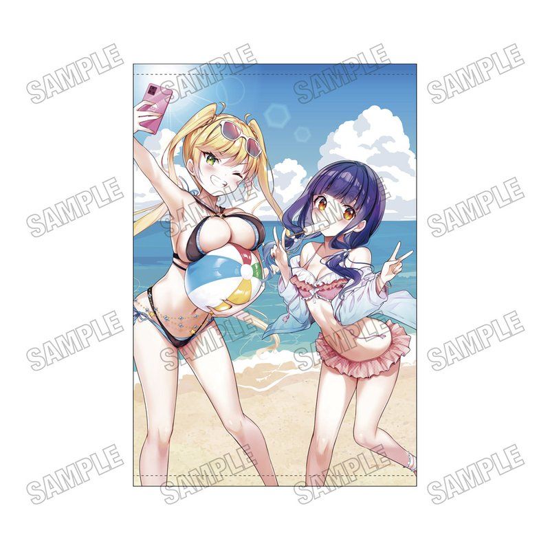 一畳間まんきつ暮らし! 描き下ろしB2タペストリー 水着Ver.