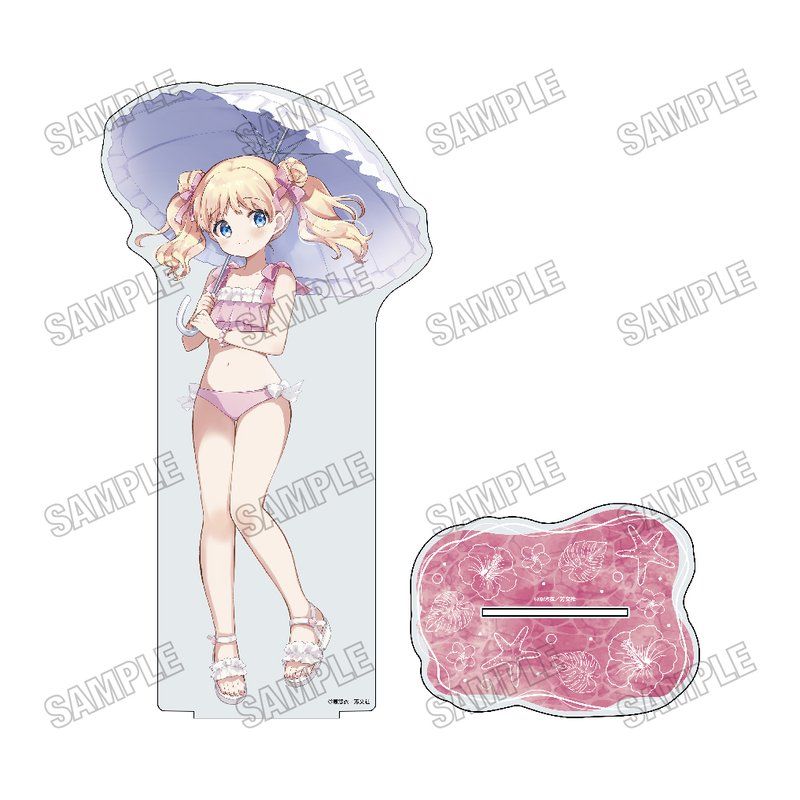 きんいろモザイク 描き下ろしBIGアクリルスタンドLL 水着Ver. 2 アリス・カータレット