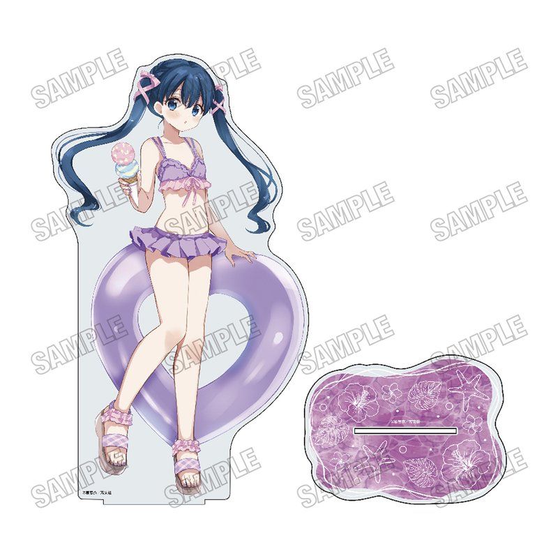 きんいろモザイク 描き下ろしBIGアクリルスタンドLL 水着Ver. 3 小路綾