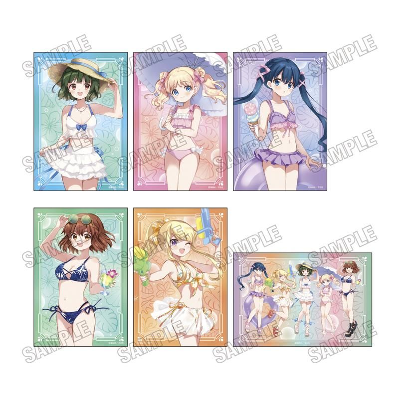 きんいろモザイク 描き下ろしイラストカードセット 水着Ver.