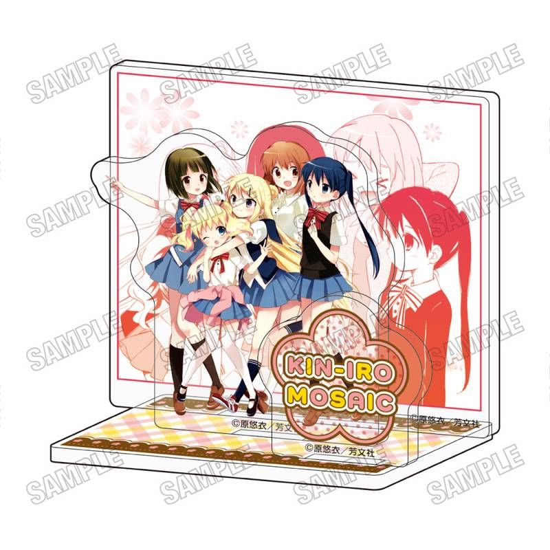 きんいろモザイク 名場面ミニアクリルジオラマ 1