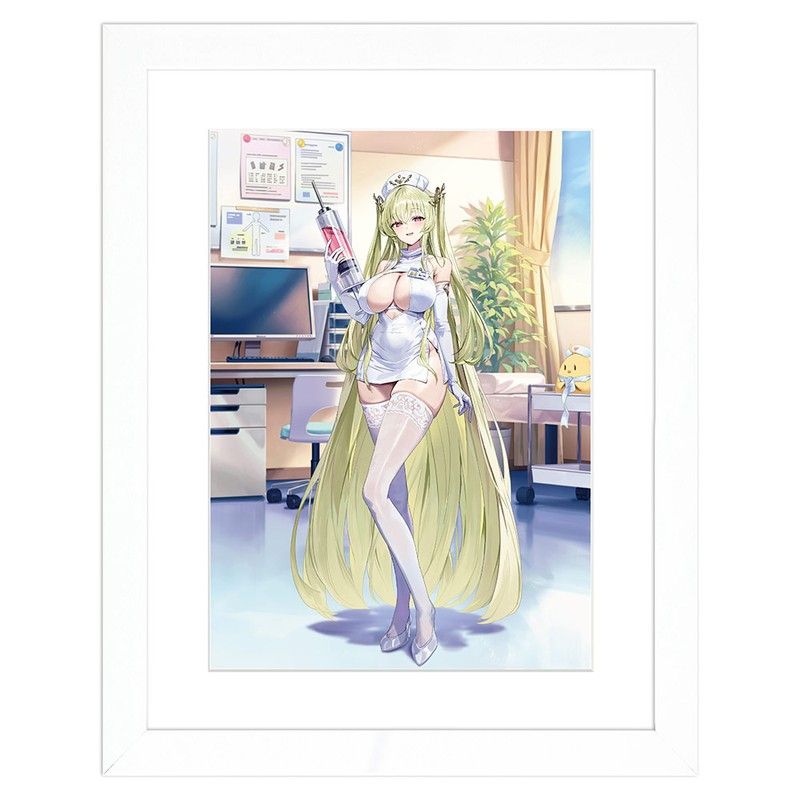 アズールレーン 描き下ろしキャラファイングラフ ナポリ/ナース A4