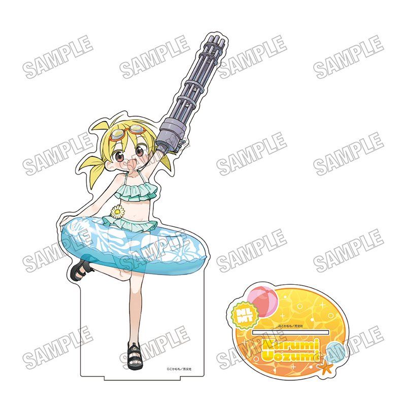 ぬるめた 描き下ろしBIGアクリルスタンドLL 水着Ver. 1 魚住くるみ