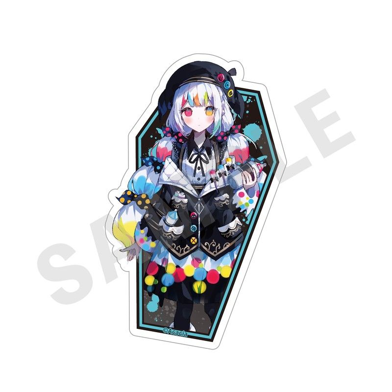 【4種セット】魔法少女ノ魔女裁判　タワレコ　ステッカー 魔法少女ノ魔女裁判 トレーディングステッカー｜アニメ