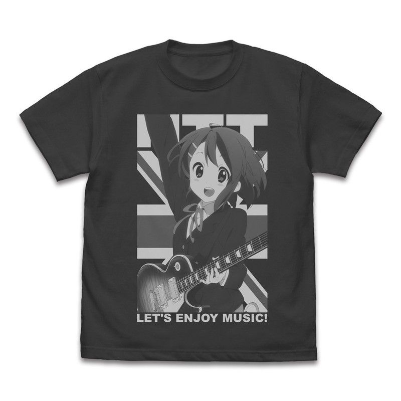 平沢唯　缶バッジ けいおん! HTT平沢唯 Tシャツ スミ M｜アニメ・キャラクター