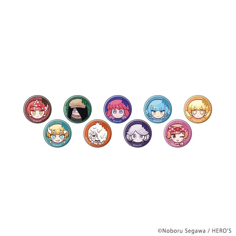 缶バッジ「どく・どく・もり・もり」01/ブラインド(9種)(描き