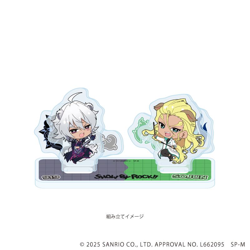 アクリルスタンドプレート「SHOW BY ROCK!!」63/対バンver. 双循&919(ミニキャライラスト)
