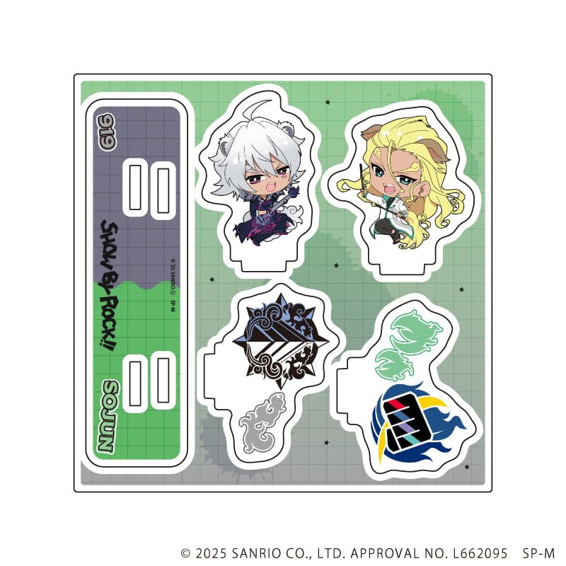 アクリルスタンドプレート「SHOW BY ROCK!!」63/対バンver. 双循&919(ミニキャライラスト)