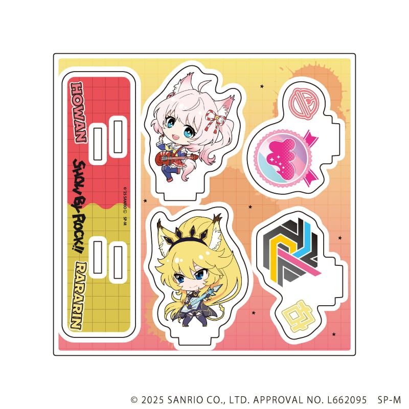 アクリルスタンドプレート「SHOW BY ROCK!!」62/対バンver. ほわん&ララリン(ミニキャライラスト)