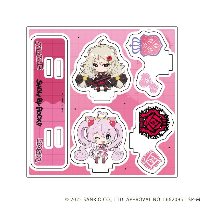 アクリルスタンドプレート「SHOW BY ROCK!!」61/対バンver.ロージア&アイレーン(ミニキャライラスト)
