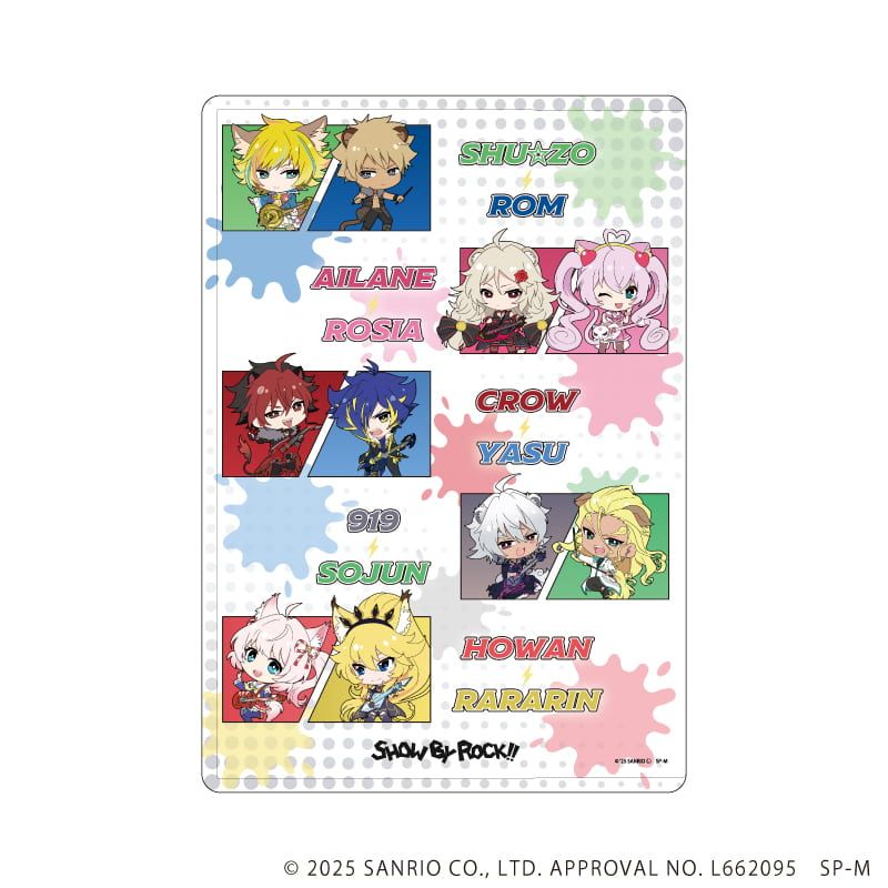 キャラクリアケース「SHOW BY ROCK!!」54/集合デザイン(ミニキャライラスト)