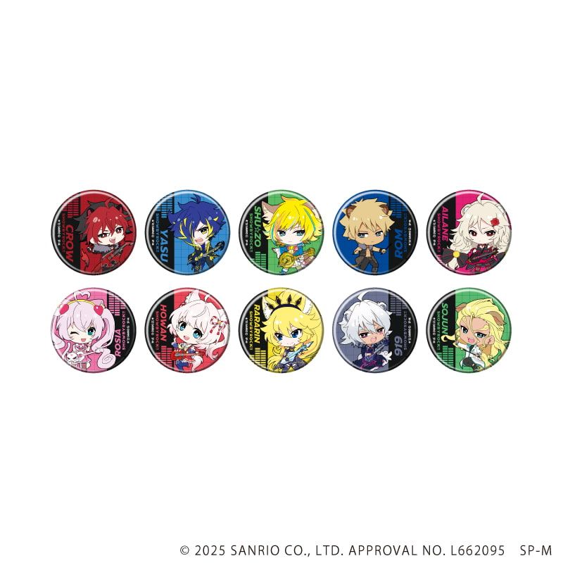 缶バッジ「SHOW BY ROCK!!」50/対バンver. ブラインド(10種)(ミニキャライラスト)