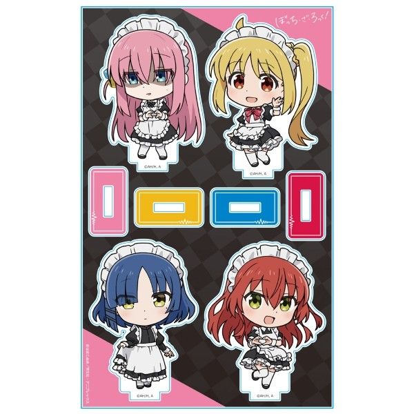 ぼっち・ざ・ろっく! アクリルキャラスタンド ひとり&虹夏&リョウ&郁代 メイド服Ver. デフォルメキャラ