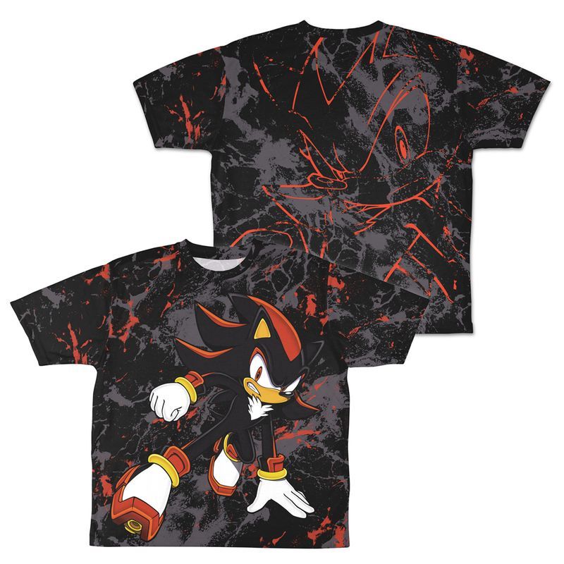 ソニック・ザ・ヘッジホッグ 究極生命体 シャドウ 両面フルグラフィックTシャツ XL