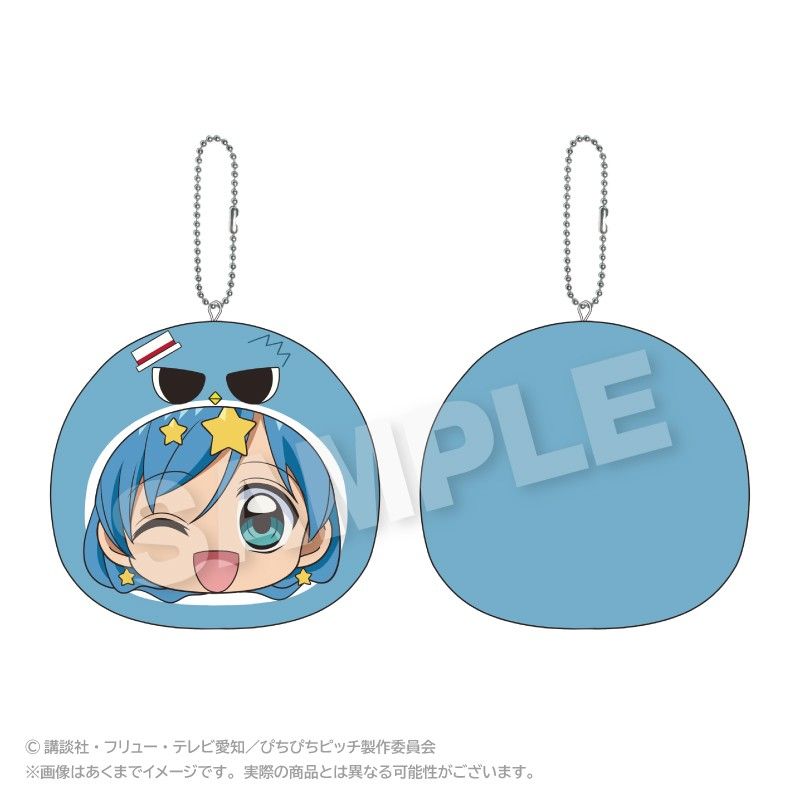 ぴちぴちピッチ まるめいつクッションキーホルダー 波音