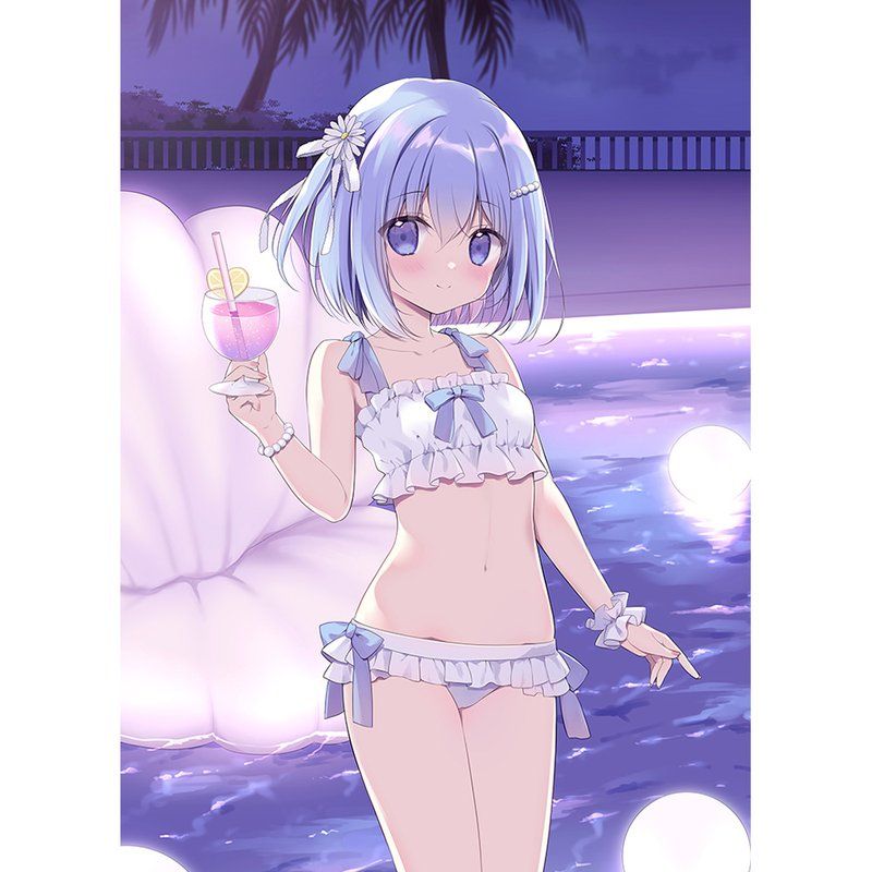 みるきー様☆専用ページ 宮坂みゆ先生 描き下ろしB2タペストリー 椎乃/ナイトプール W