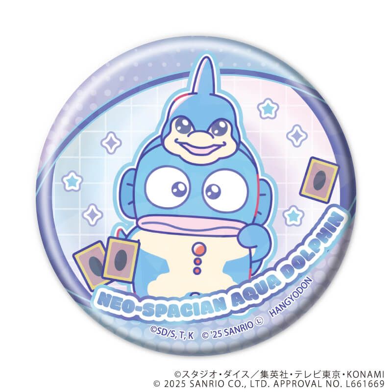 ホログラム缶バッジ(65mm)「遊☆戯☆王デュエルモンスターズGX×サンリオキャラクターズ」01/コンプリートセット(全9種)(コラボイラスト)