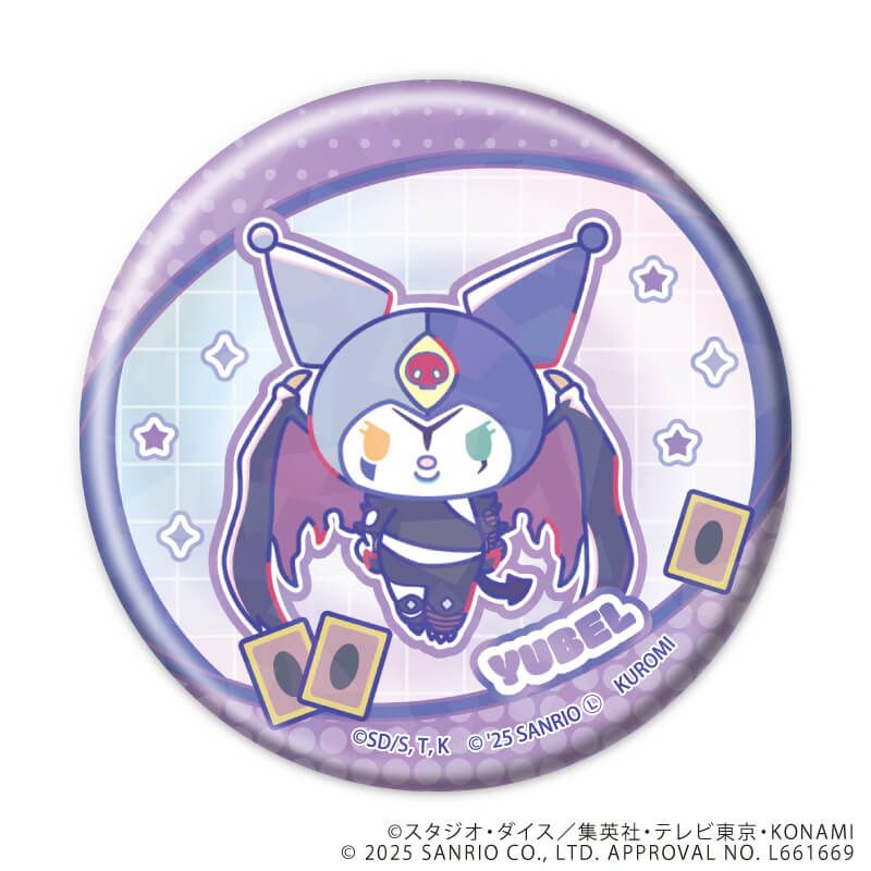 ホログラム缶バッジ(65mm)「遊☆戯☆王デュエルモンスターズGX×サンリオキャラクターズ」01/ブラインド(9種)(コラボイラスト)