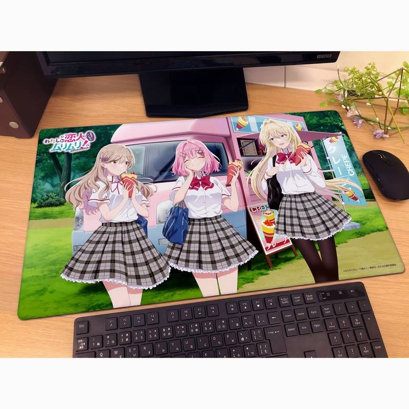 わたしが恋人になれるわけないじゃん、ムリムリ!(※ムリじゃなかった!?) 描き下ろしラバーマット 制服