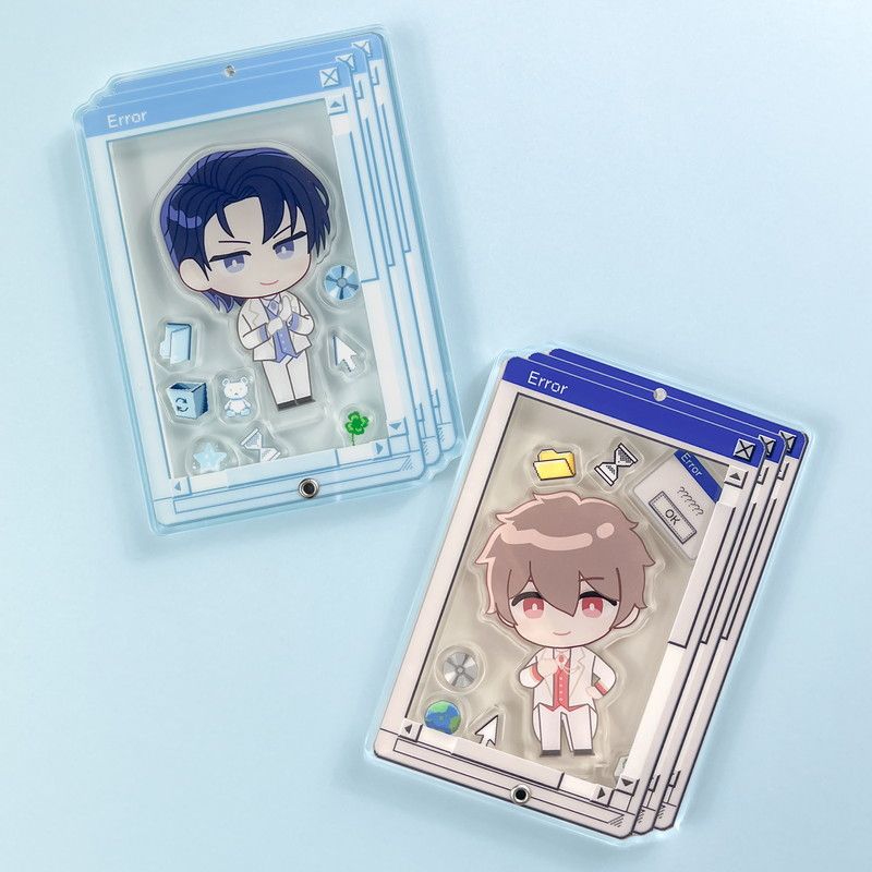 アクリルフレーム09/PCウィンドウ ブルー【推し活】