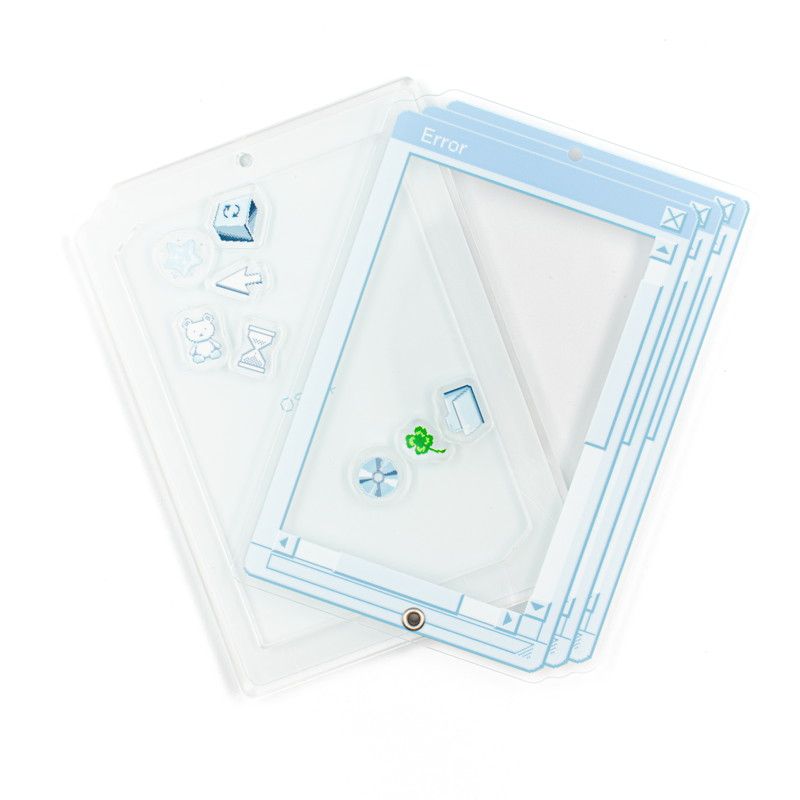 アクリルフレーム09/PCウィンドウ ブルー【推し活】