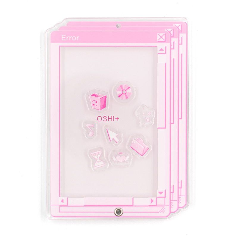 アクリルフレーム08/PCウィンドウ ピンク【推し活】