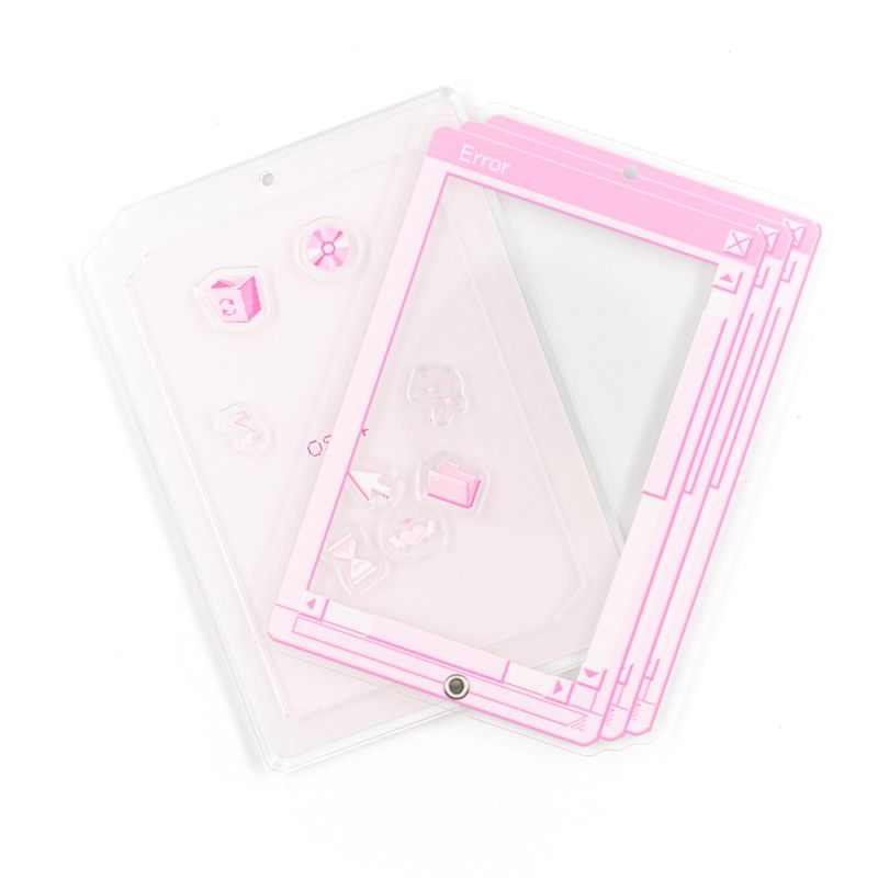 アクリルフレーム08/PCウィンドウ ピンク【推し活】