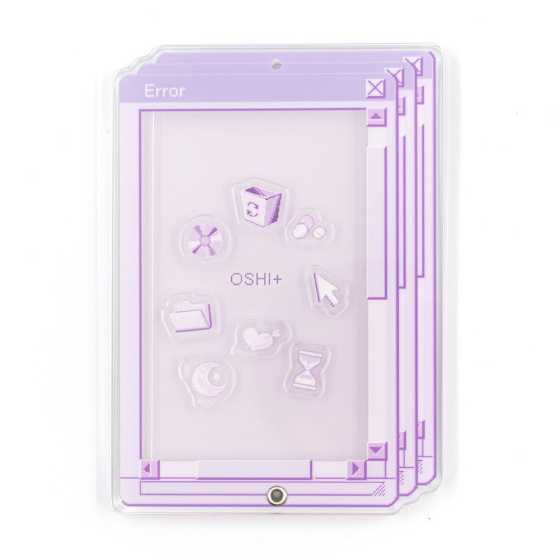 アクリルフレーム07/PCウィンドウ パープル【推し活】