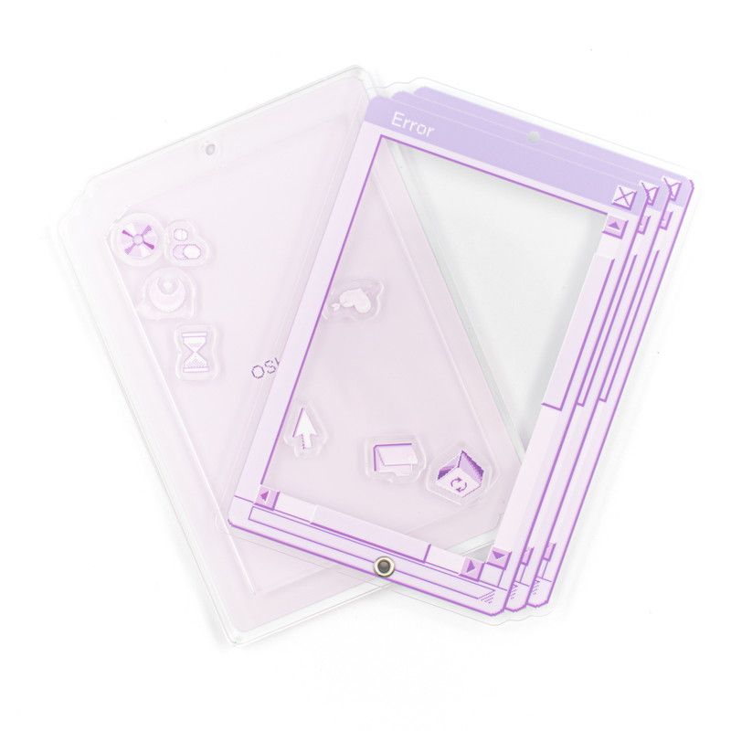 アクリルフレーム07/PCウィンドウ パープル【推し活】