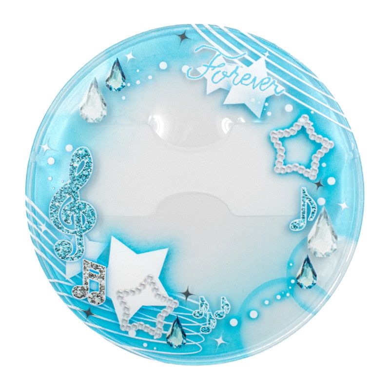 57mm缶デコカバー134/ファンシー Forever (ブルー)【推し活】