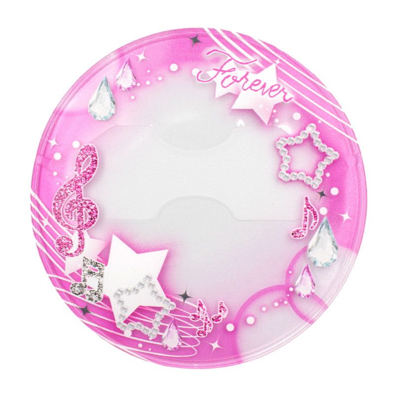 Netflix Glass Heart プレミアステッカー缶　缶のみ 57mm缶デコカバー135/ファンシー Forever (ピンク)【推し活