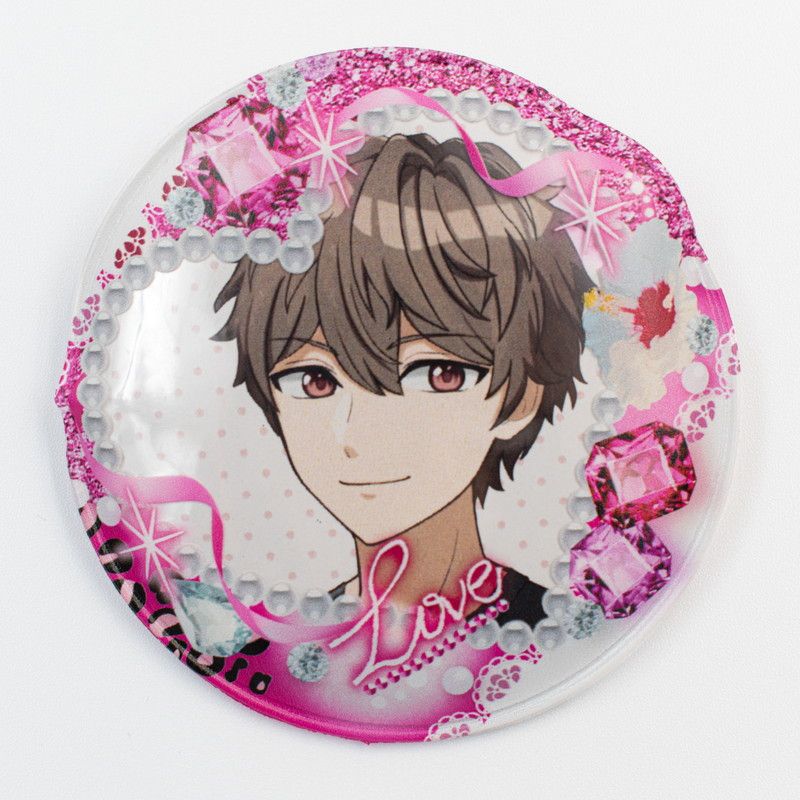 57mm缶デコカバー137/ファンシー Love (ピンク)【推し活】