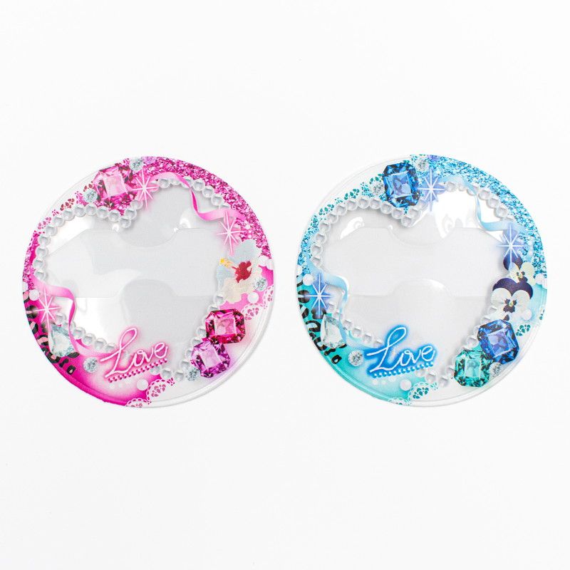 57mm缶デコカバー137/ファンシー Love (ピンク)【推し活】