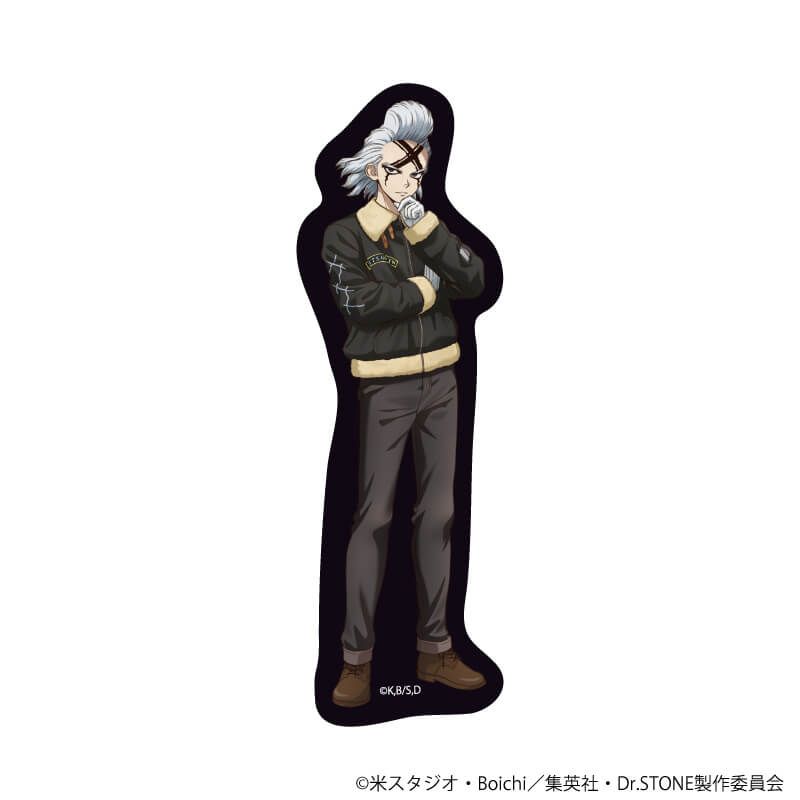ダイカットステッカー「Dr.STONE」04/Dr.ゼノ フライトジャケットver.(描き下ろしイラスト)