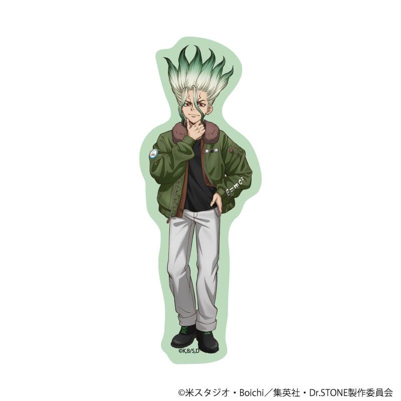 ダイカットステッカー「Dr.STONE」01/石神千空 フライトジャケットver.(描き下ろしイラスト)