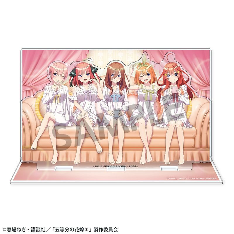五等分の花嫁* 背景付き描き下ろしアクリルスタンド ナイトウェアVer.