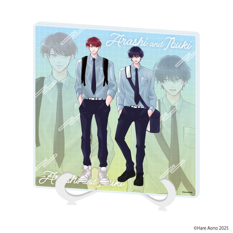 アクリルアートボード「あらしといぶき」01/嵐士＆伊吹A(描き下ろしイラスト)